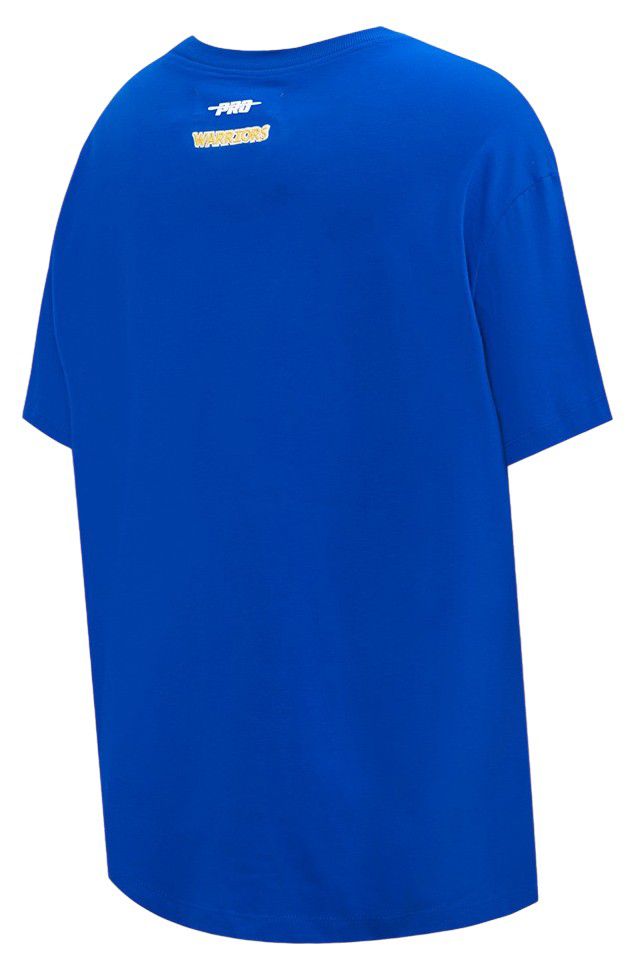 Pro Standard Women's Golden State Warriors Blue Script Tail Boyfriend T-Shirt product image