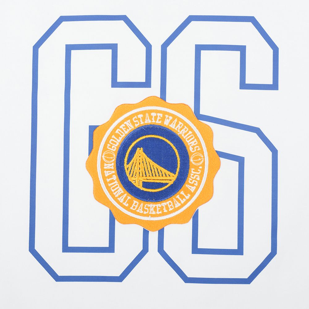 Pro Standard Women's Golden State Warriors White Crest Emblem Boxy T-Shirt product image