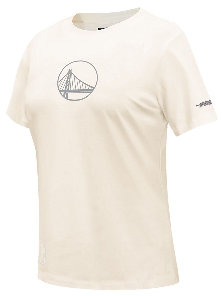 Pro Standard Women's Golden State Warriors Off White Street Team Slim T-Shirt product image