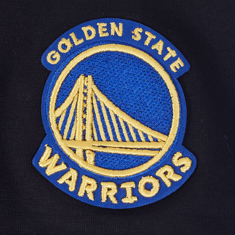 Pro Standard Women's Golden State Warriors Black Mash Up Boxy Cropped T-Shirt product image