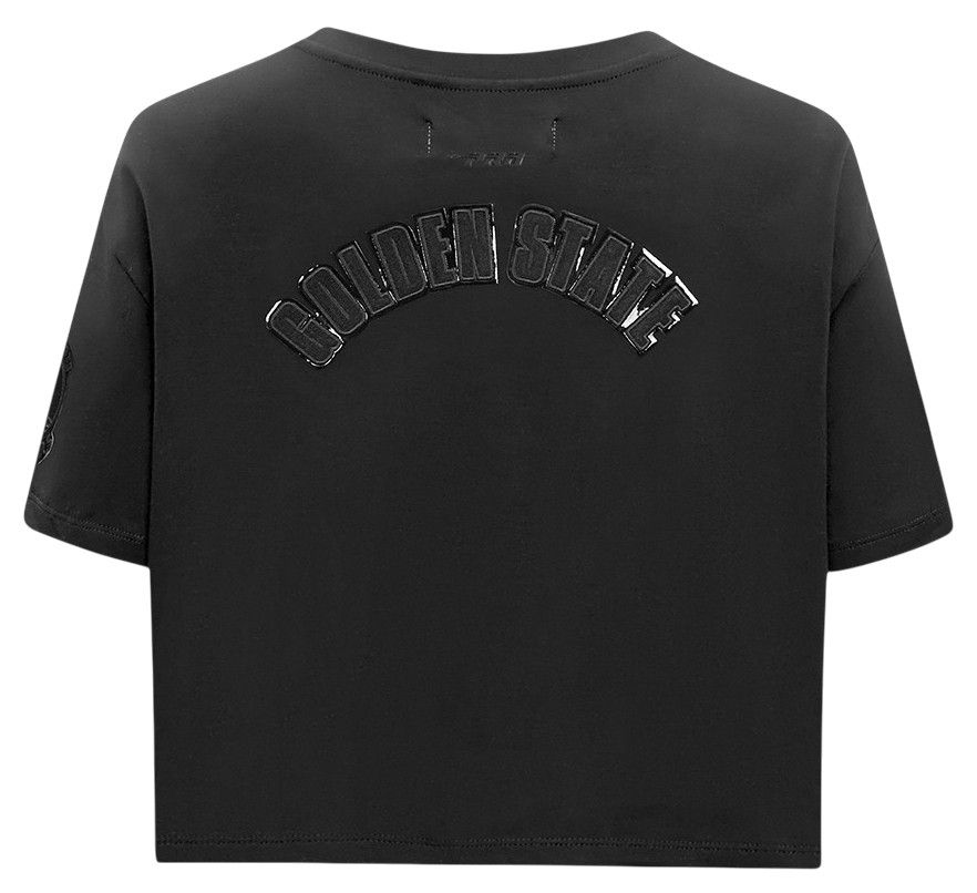 Pro Standard Women's Golden State Warriors Black Boxy Cropped T-Shirt product image