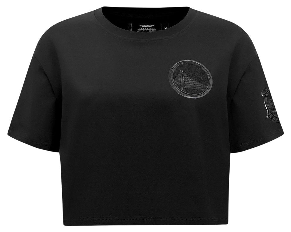 Pro Standard Women's Golden State Warriors Black Boxy Cropped T-Shirt product image