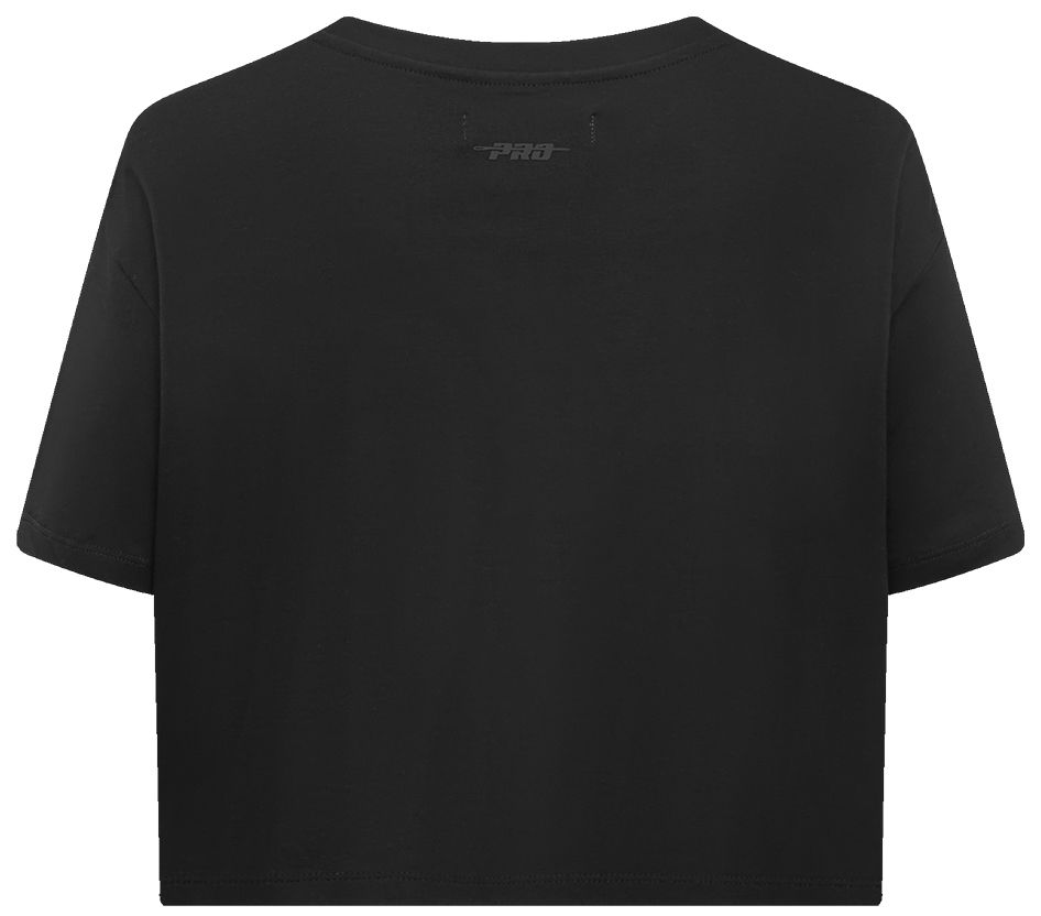 Pro Standard Women's Golden State Warriors Black Neutral Boxy Cropped T-Shirt product image