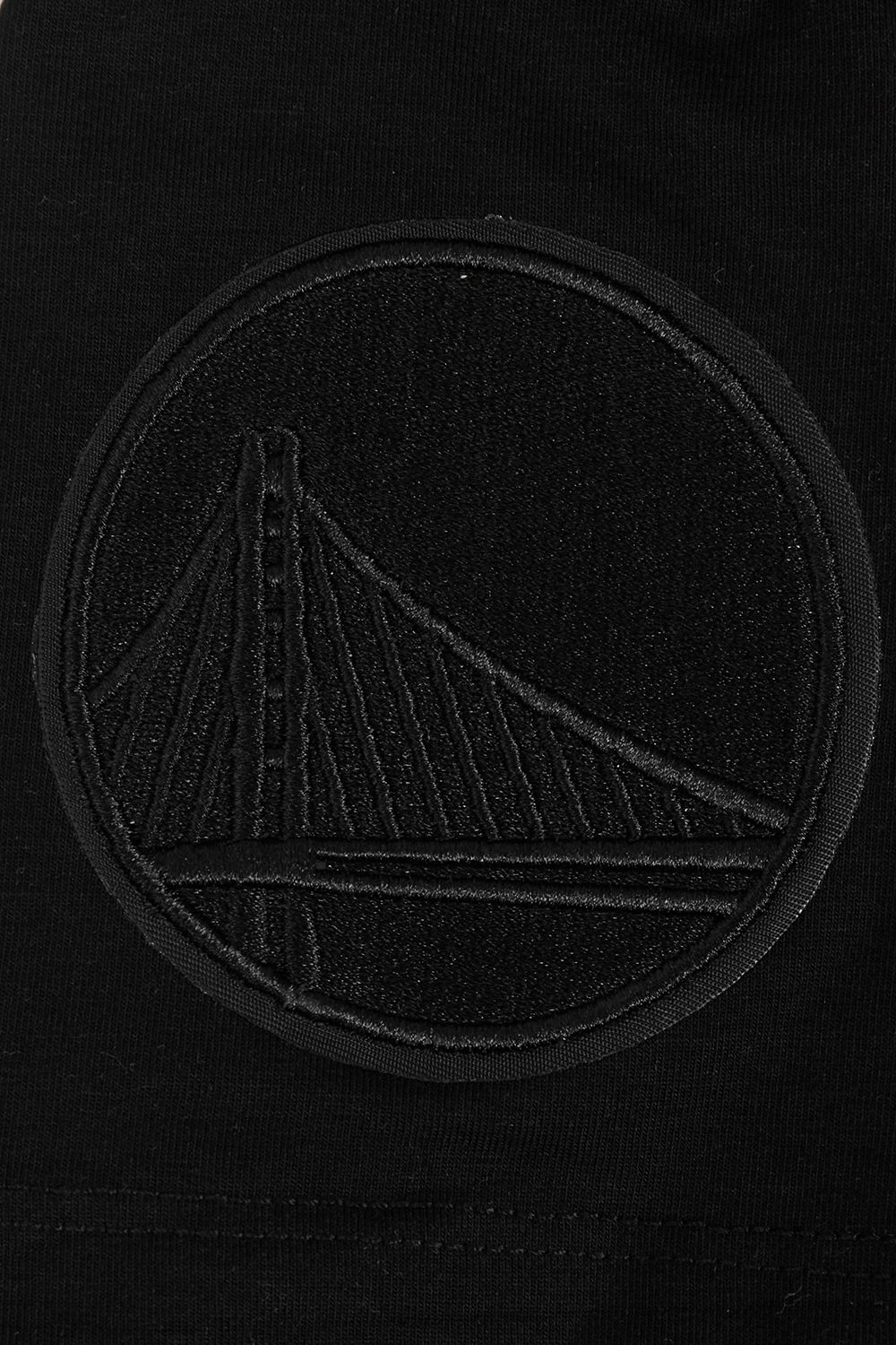 Pro Standard Women's Golden State Warriors Black Neutral Boxy Cropped T-Shirt product image