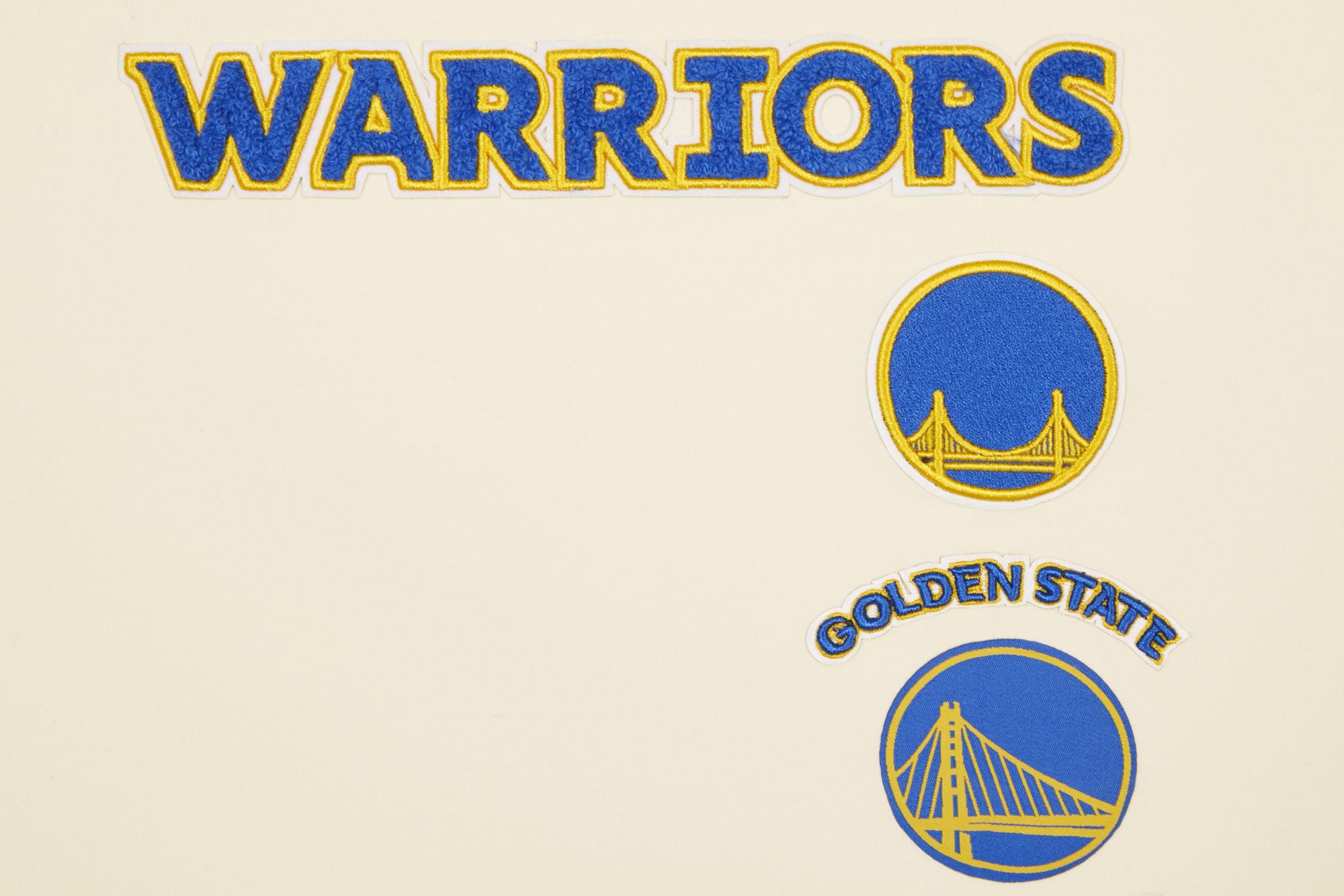 Pro Standard Women's Golden State Warriors Off-White Classic Boxy Cropped T-Shirt product image