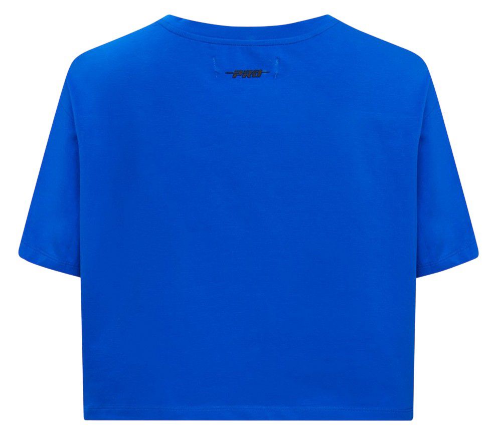 Pro Standard Women's Golden State Warriors Blue Classic Boxy Cropped T-Shirt product image