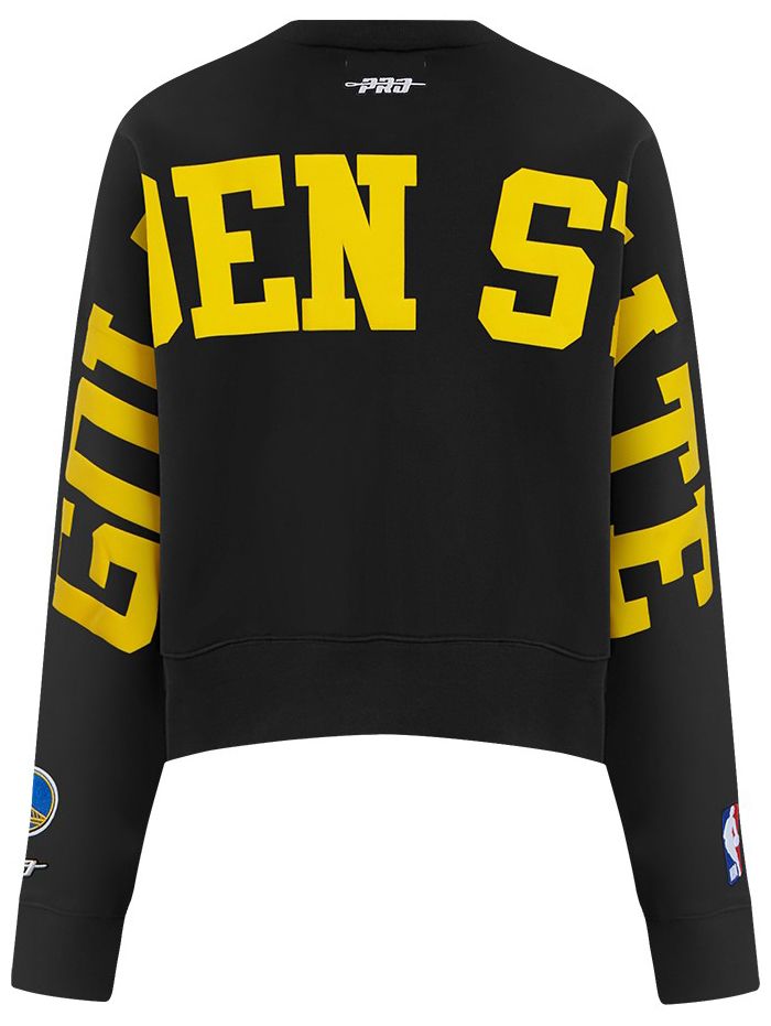 Pro Standard Women's Golden State Warriors Black Wingspan Fleece Crewneck Sweatshirt product image
