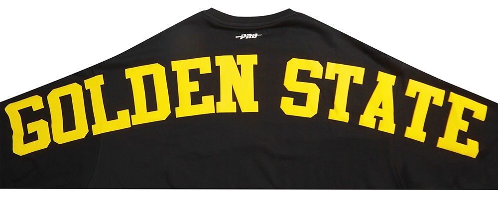 Pro Standard Women's Golden State Warriors Black Wingspan Fleece Crewneck Sweatshirt product image