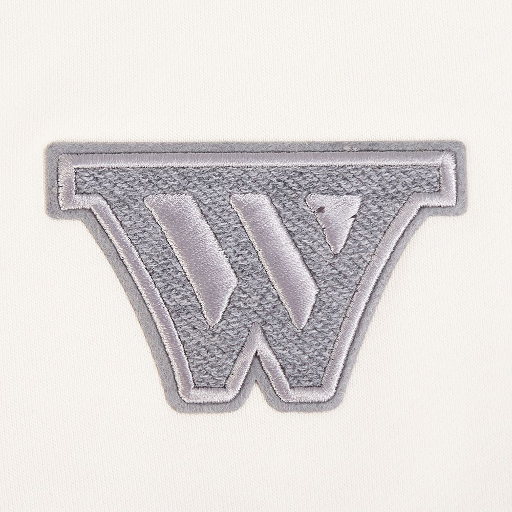 Pro Standard Women's Golden State Warriors Off White Reverse French Terry Crewneck Sweatshirt product image