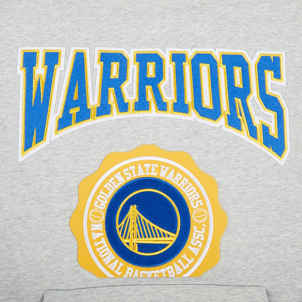 Pro Standard Women's Golden State Warriors Grey Crest Emblem Hoodie product image