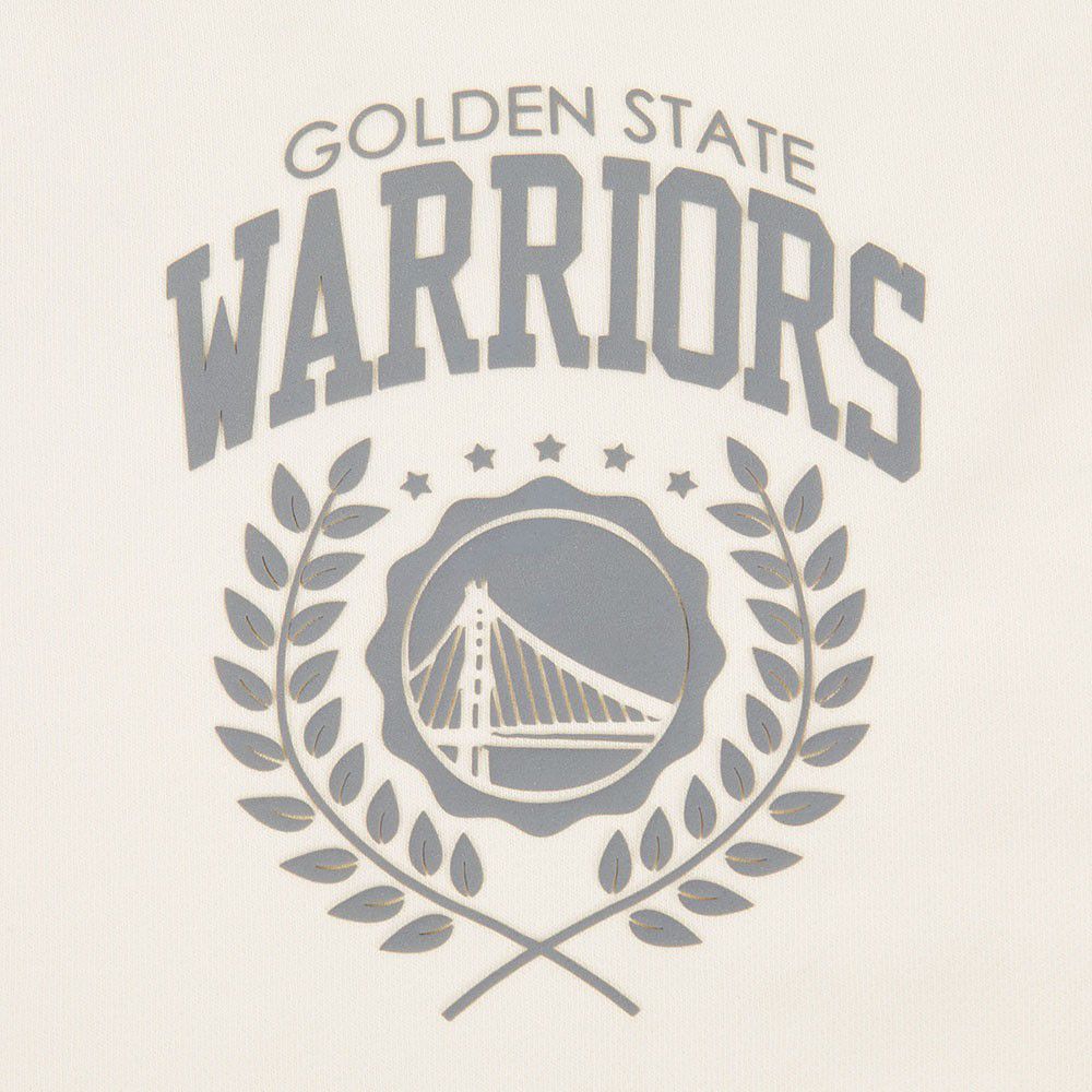 Pro Standard Women's Golden State Warriors Off White Street Team Crewneck Sweatshirt product image