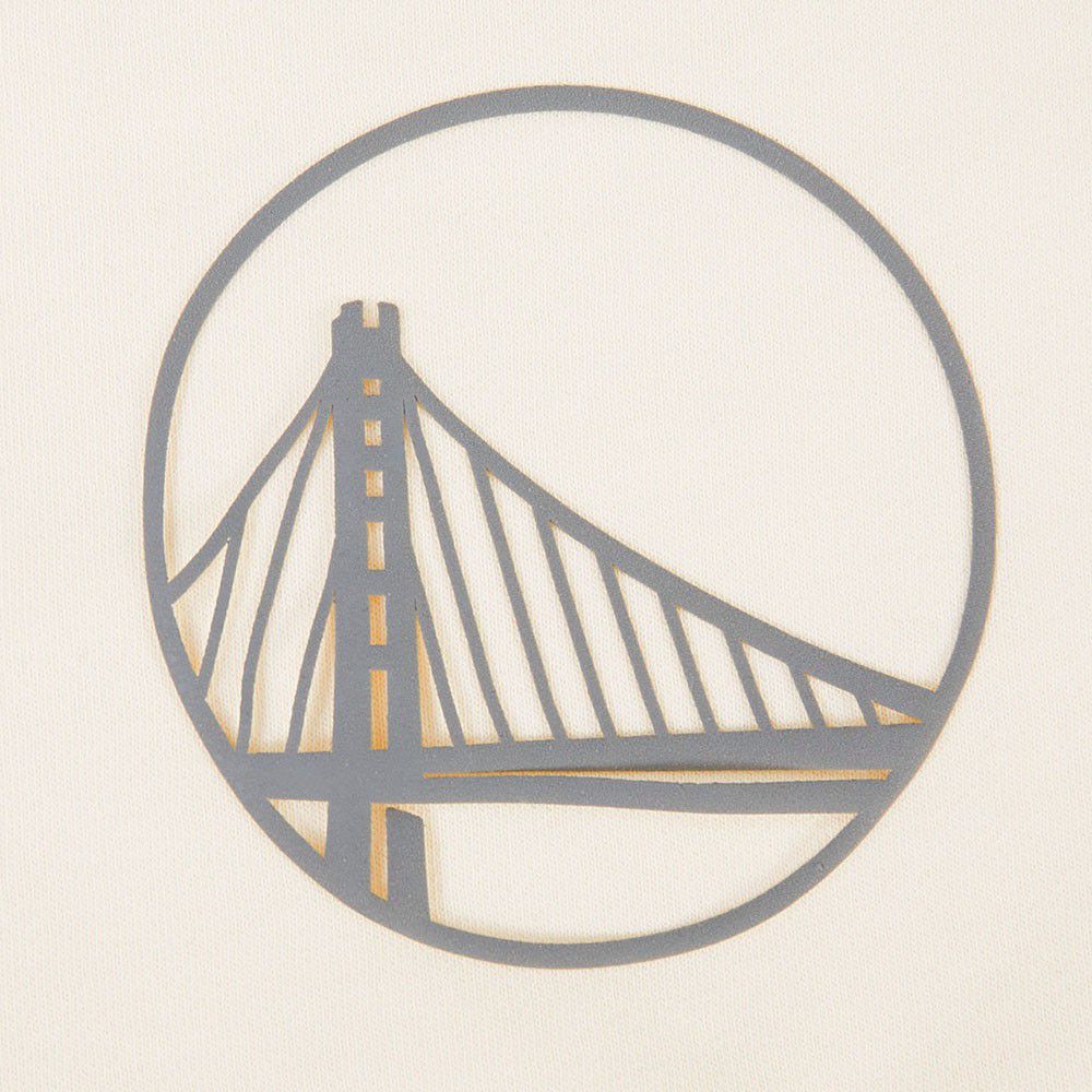 Pro Standard Women's Golden State Warriors Off White Street Team Crewneck Sweatshirt product image