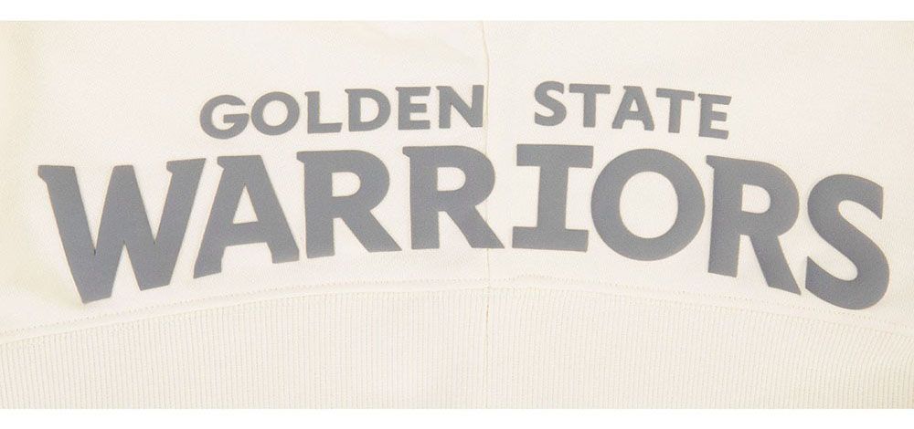 Pro Standard Women's Golden State Warriors Off White Street Team Crewneck Sweatshirt product image
