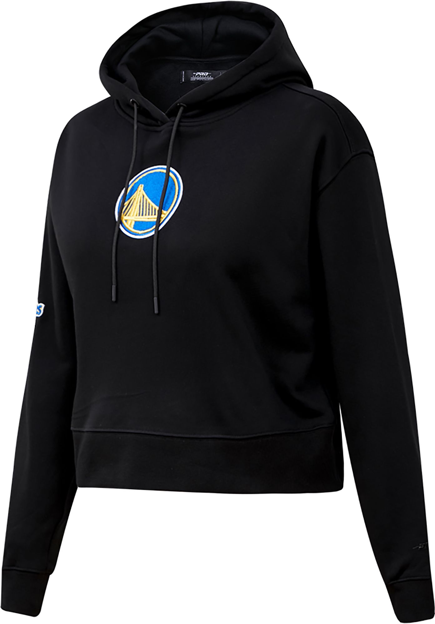 Pro Standard Women's Golden State Warriors Black Cropped Fleece Pullover Hoodie product image