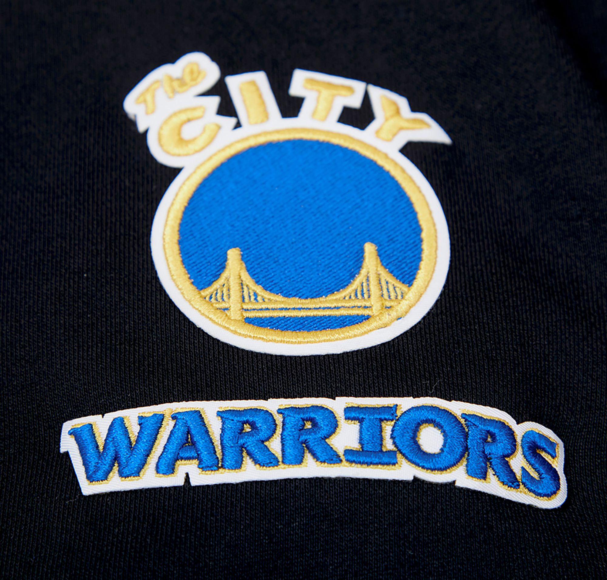Pro Standard Women's Golden State Warriors Black Cropped Fleece Pullover Hoodie product image