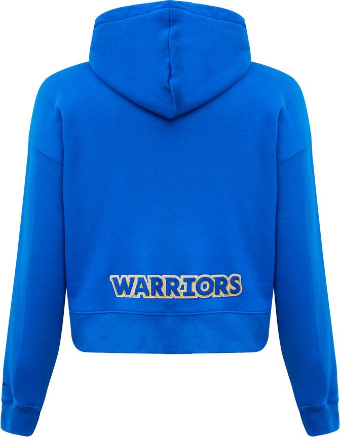 Pro Standard Women's Golden State Warriors Royal Cropped Fleece Pullover Hoodie product image
