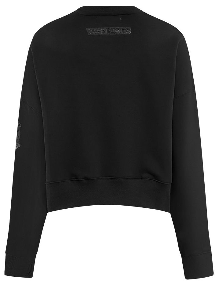Pro Standard Women's Golden State Warriors Black Fleece Crewneck Sweatshirt product image