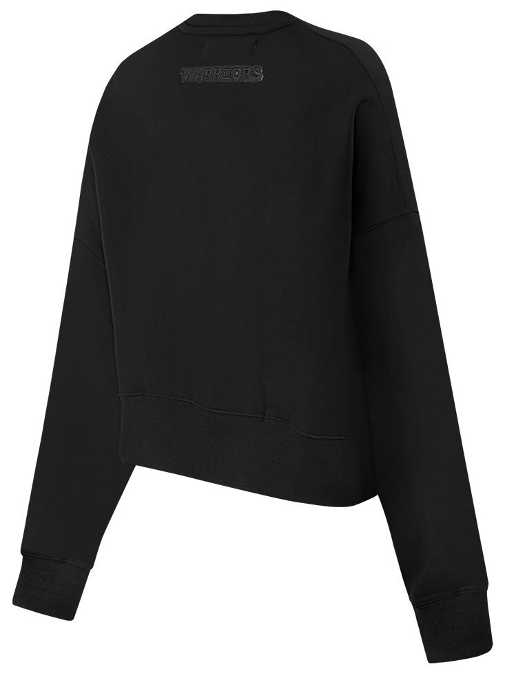 Pro Standard Women's Golden State Warriors Black Fleece Crewneck Sweatshirt product image