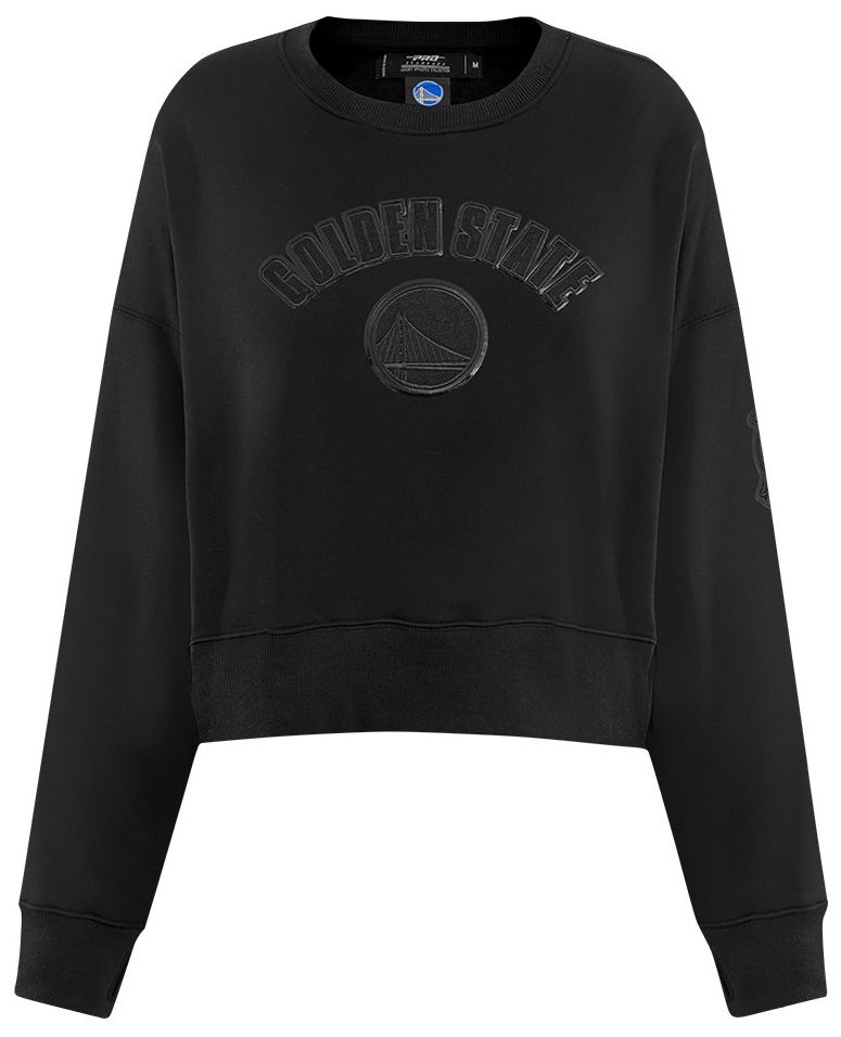 Pro Standard Women's Golden State Warriors Black Fleece Crewneck Sweatshirt product image