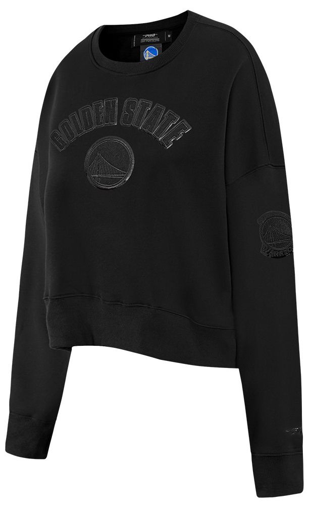 Pro Standard Women's Golden State Warriors Black Fleece Crewneck Sweatshirt product image