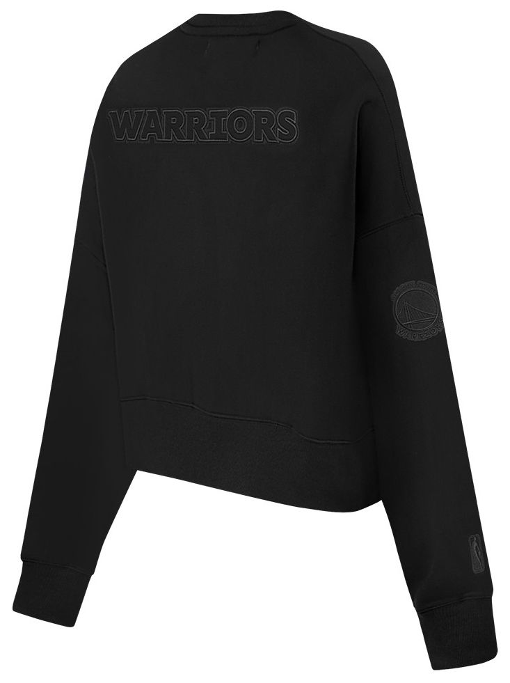 Pro Standard Women's Golden State Warriors Black Neutral Fleece Crewneck Sweatshirt product image