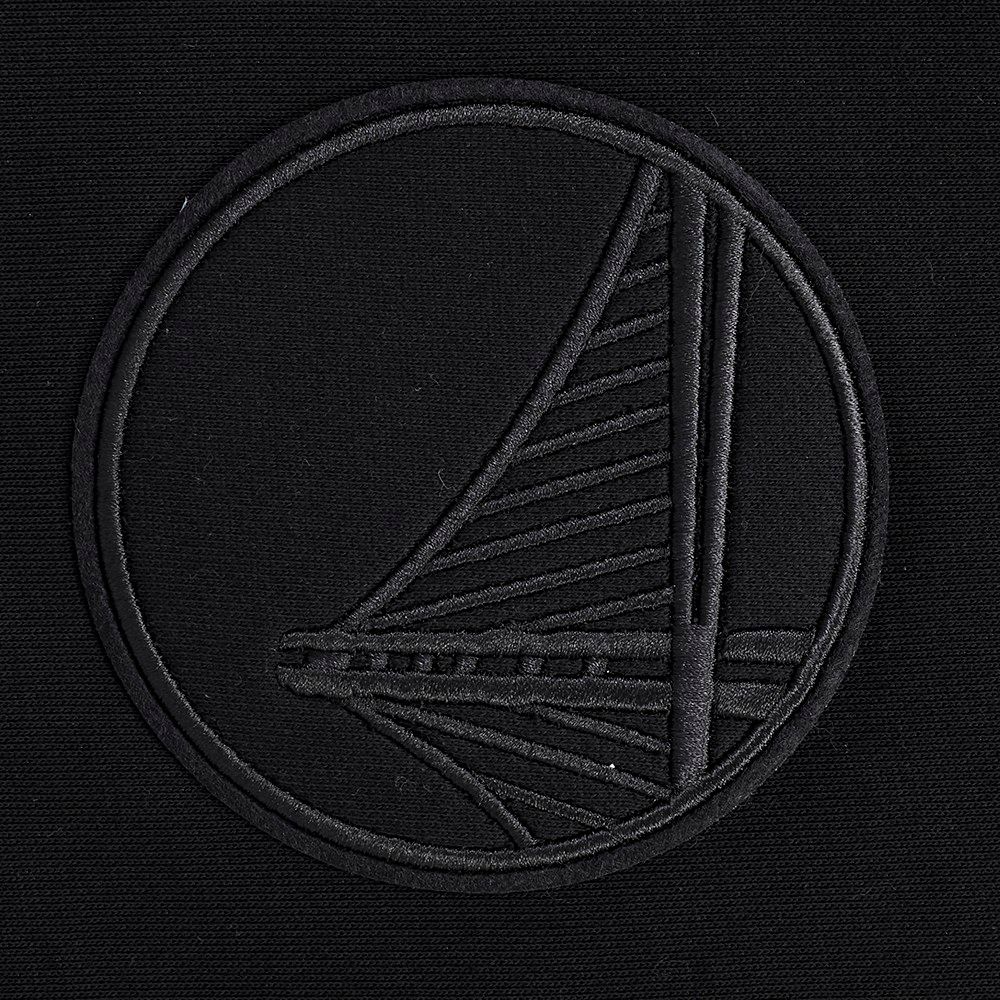 Pro Standard Women's Golden State Warriors Black Neutral Fleece Crewneck Sweatshirt product image