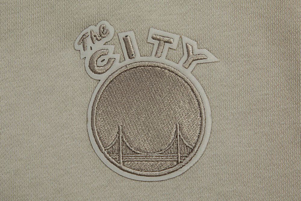 Pro Standard Women's Golden State Warriors Taupe Neutral Fleece Crewneck Sweatshirt product image