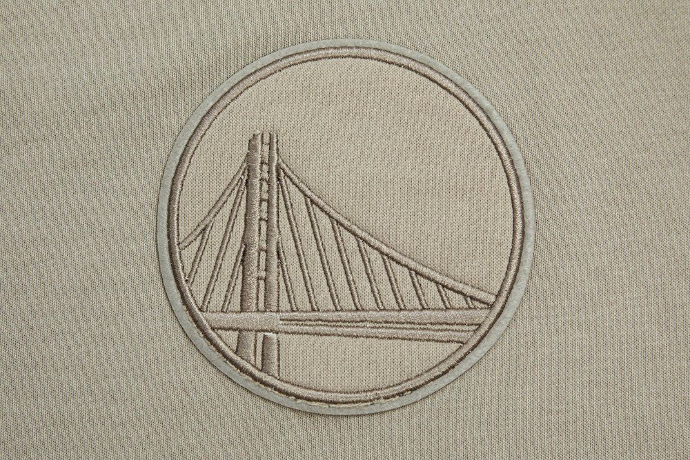 Pro Standard Women's Golden State Warriors Taupe Neutral Fleece Crewneck Sweatshirt product image