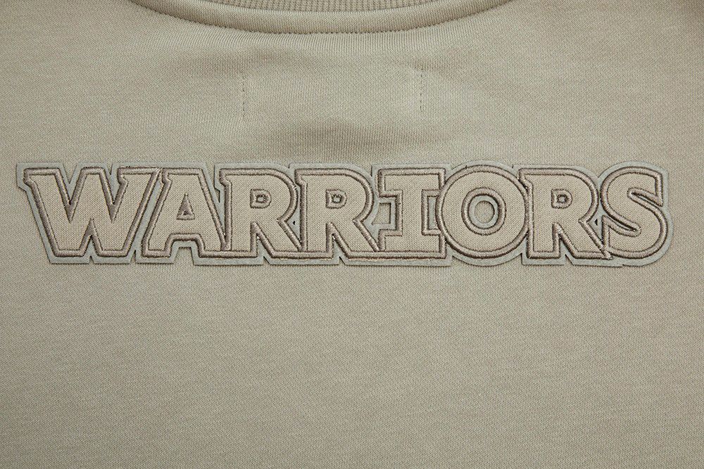 Pro Standard Women's Golden State Warriors Taupe Neutral Fleece Crewneck Sweatshirt product image
