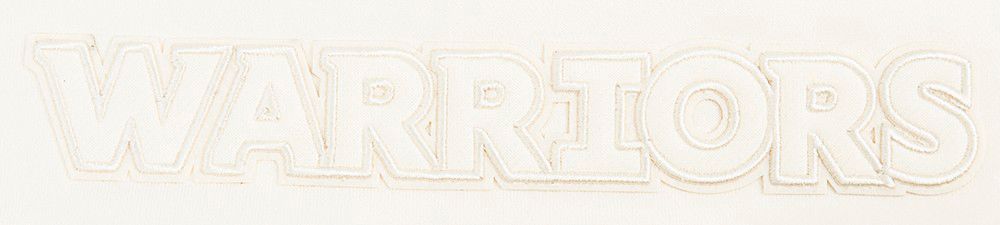 Pro Standard Women's Golden State Warriors Off White Neutral Cropped Fleece Pullover Hoodie product image