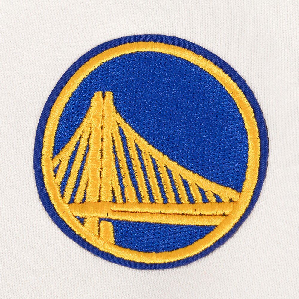 Pro Standard Women's Golden State Warriors Off White Retro Classic Fleece Crewneck Sweatshirt product image