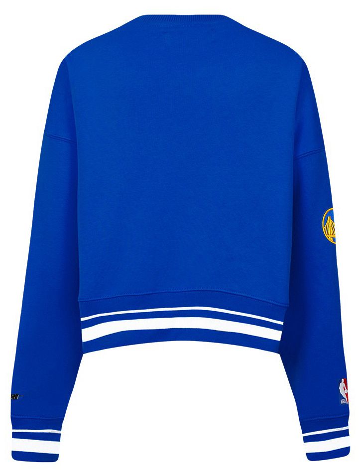 Pro Standard Women's Golden State Warriors Blue Retro Classic Fleece Crewneck Sweatshirt product image