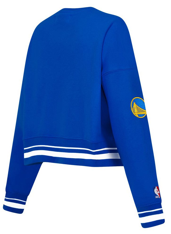 Pro Standard Women's Golden State Warriors Blue Retro Classic Fleece Crewneck Sweatshirt product image
