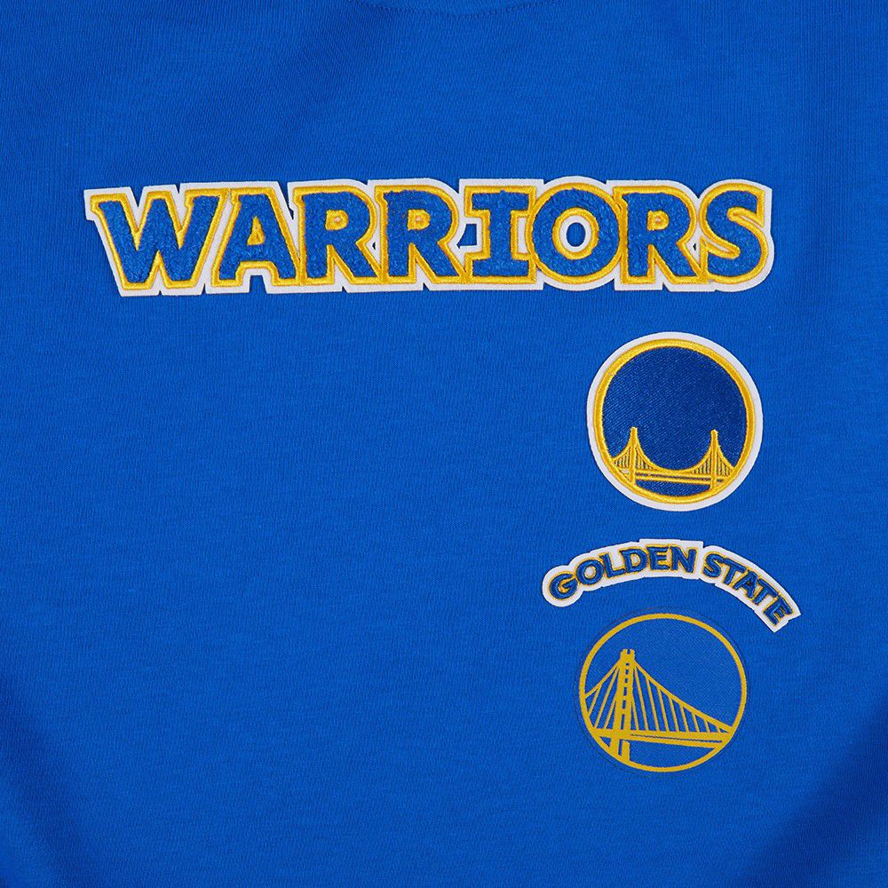 Pro Standard Women's Golden State Warriors Blue Retro Classic Fleece Crewneck Sweatshirt product image