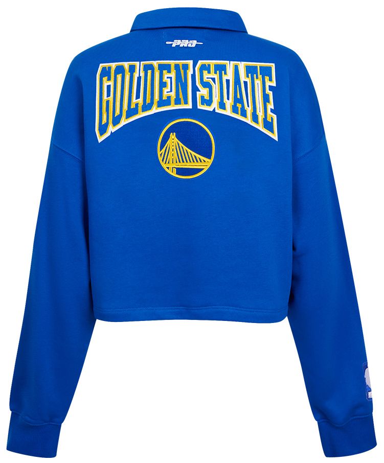 Pro Standard Women's Golden State Warriors Blue Crest Emblem Long Sleeve Polo product image