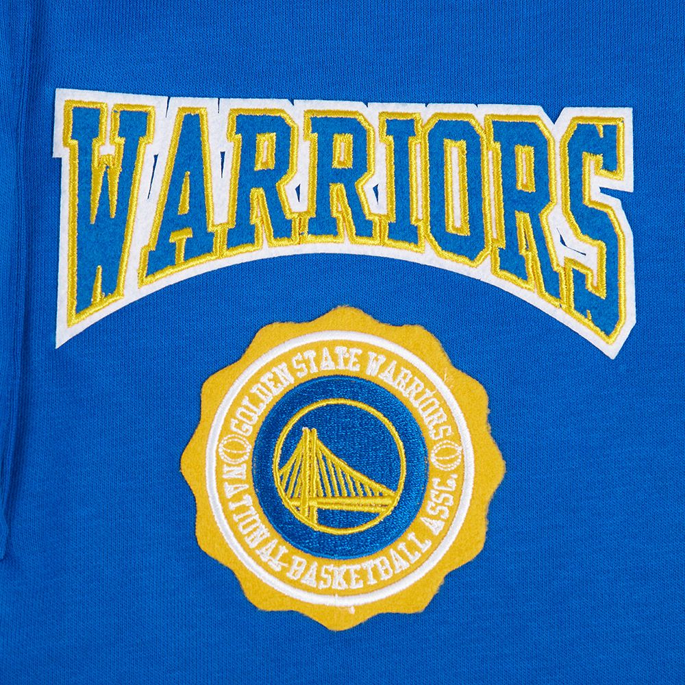 Pro Standard Women's Golden State Warriors Blue Crest Emblem Long Sleeve Polo product image