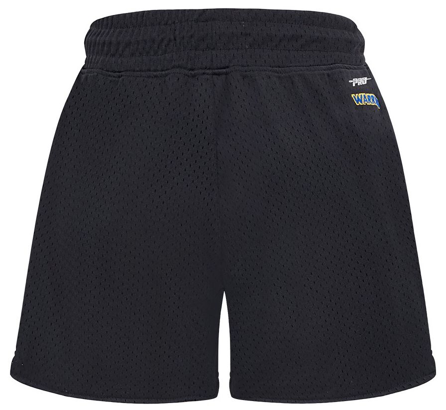 Pro Standard Women's Golden State Warriors Black Script Tail Mesh Shorts product image