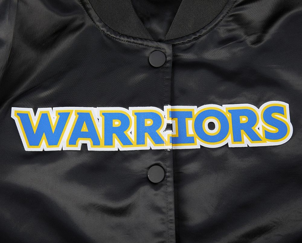 Pro Standard Women's Golden State Warriors Black Classic Satin Jacket product image