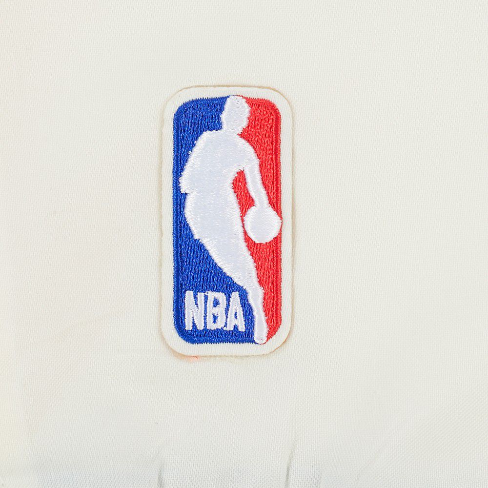 Pro Standard Women's Golden State Warriors Off White Retro Classic Rib Satin Jacket product image