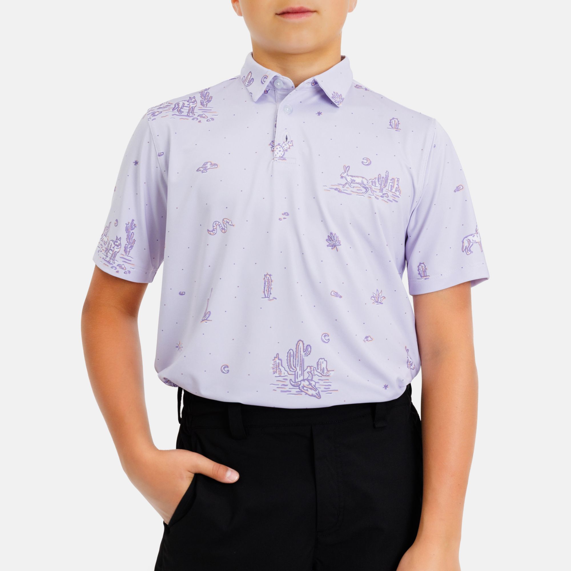 Waggle Boys' Dry Heat Golf Polo product image