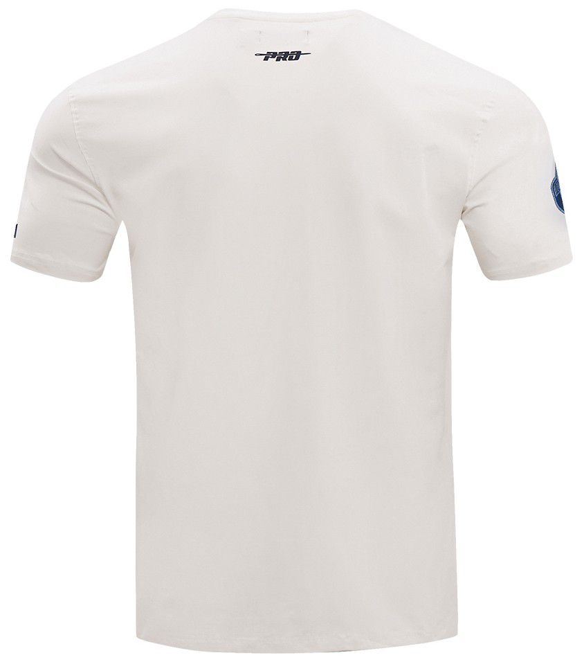 Pro Standard Men's Houston Rockets Blue Linen Varsity Short Sleeve T-Shirt product image