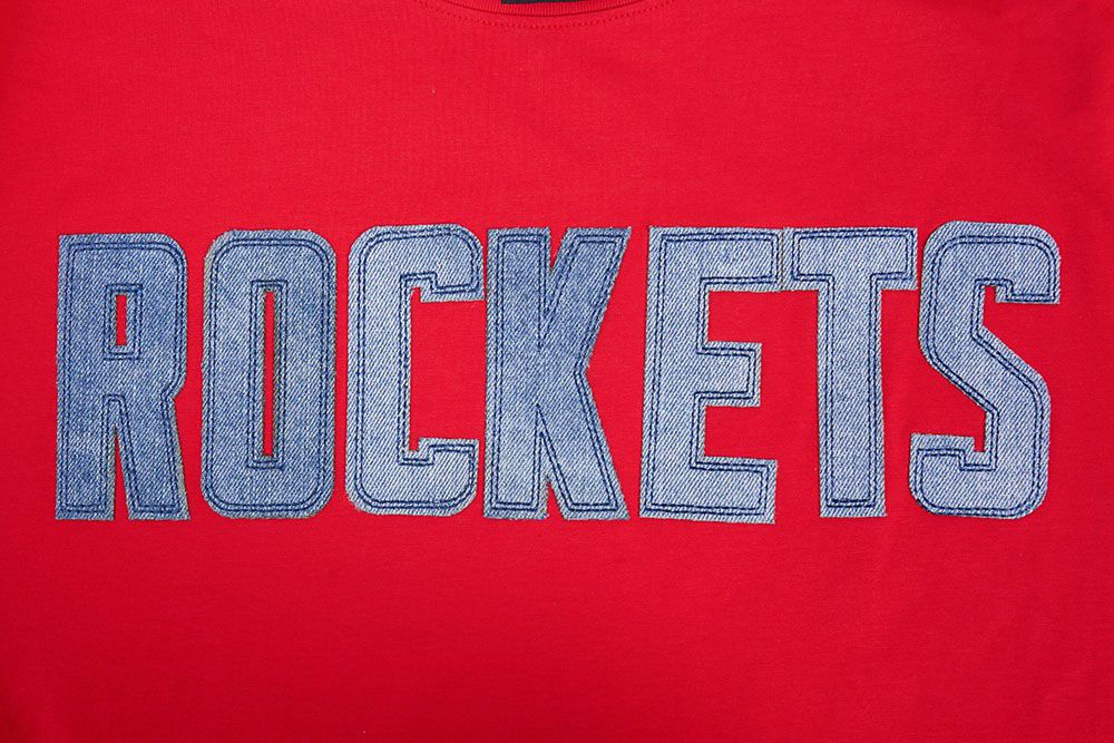 Pro Standard Men's Houston Rockets Red Varsity Blues Short Sleeve T-Shirt product image