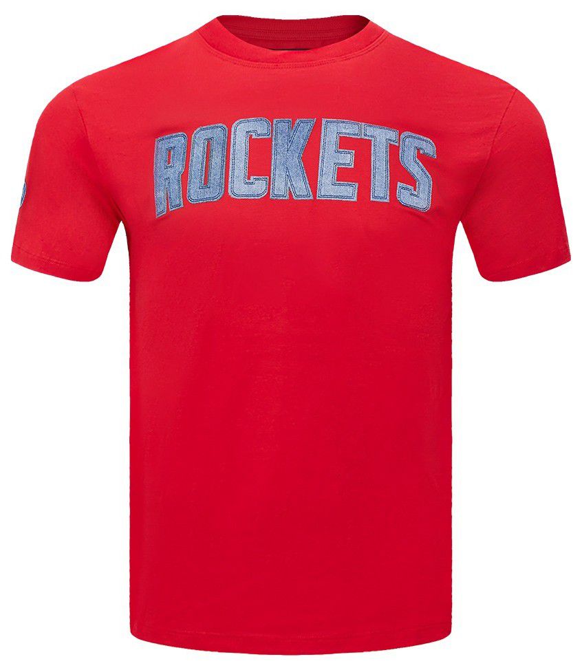 Pro Standard Men's Houston Rockets Red Varsity Blues Short Sleeve T-Shirt product image