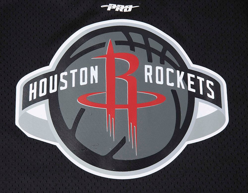 Pro Standard Men's Houston Rockets Black Classic Mesh Button Down Shirt product image