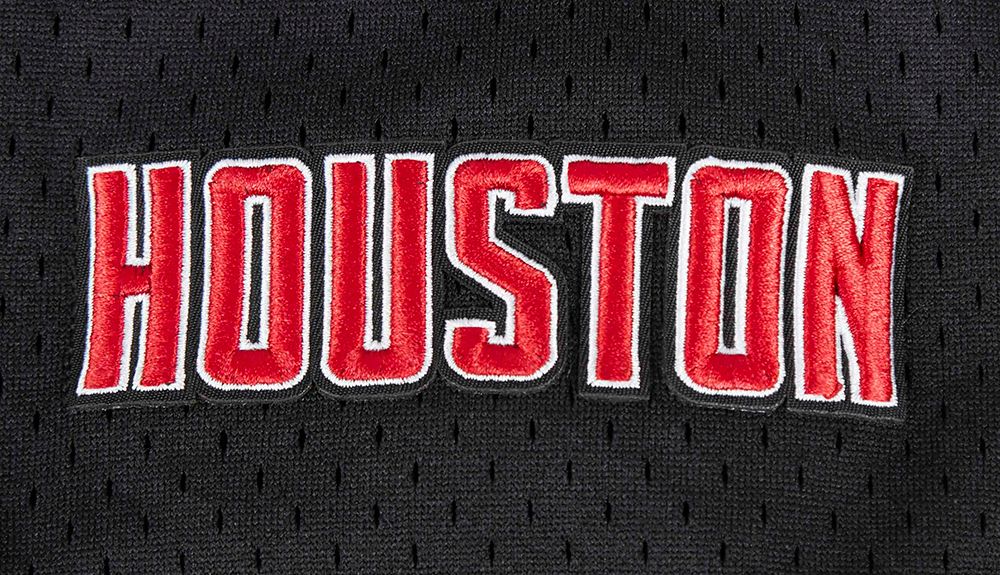 Pro Standard Men's Houston Rockets Black Classic Mesh Button Down Shirt product image