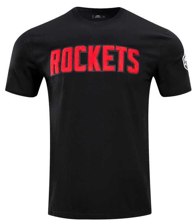 Pro Standard Men's Houston Rockets Black Classic Chenille T-Shirt product image