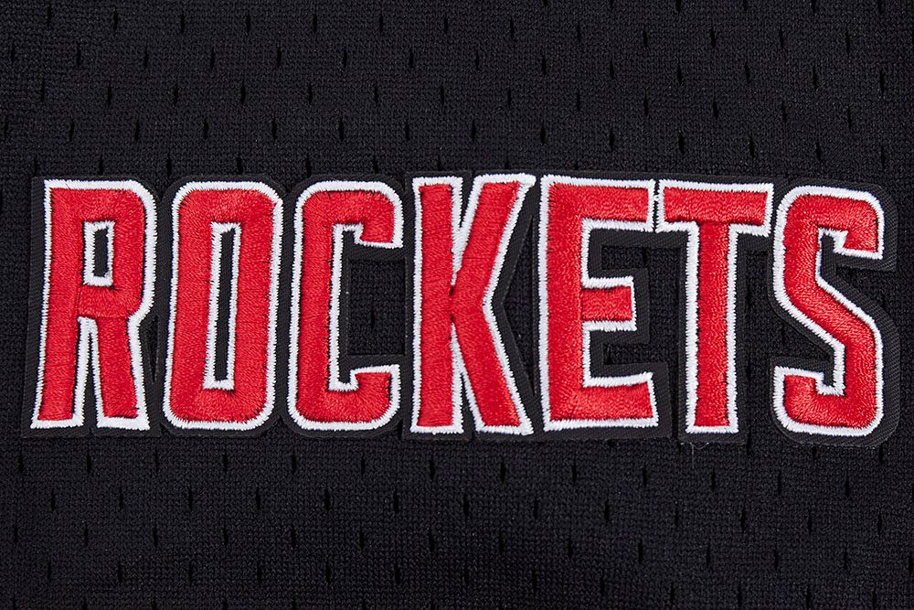 Pro Standard Men's Houston Rockets Black Script Tail Mesh Button Down Shirt product image