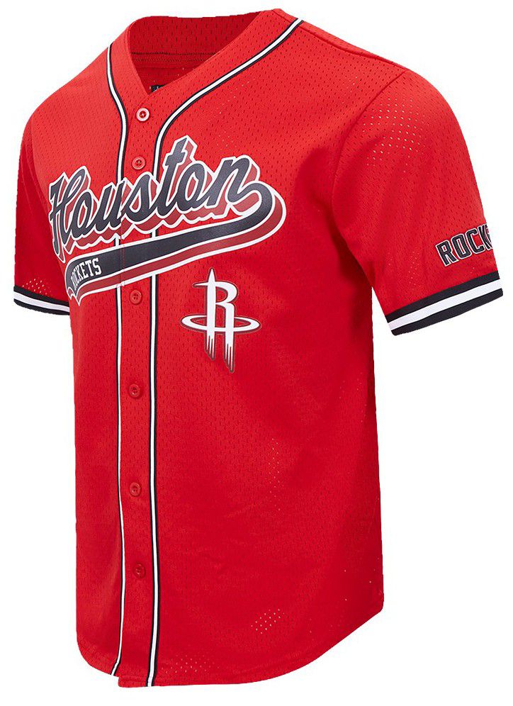 Pro Standard Men's Houston Rockets Red Button Down Shirt product image