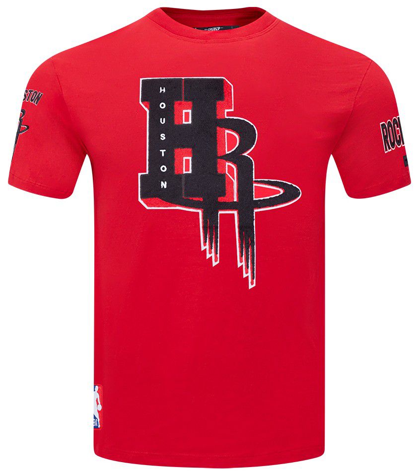 Pro Standard Men's Houston Rockets Red Mash Up Short Sleeve T-Shirt product image