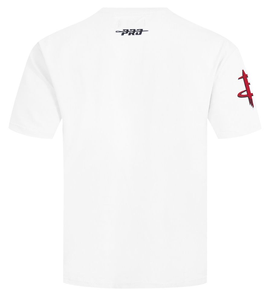 Pro Standard Men's Houston Rockets White Fire And Roses Washed T-Shirt product image